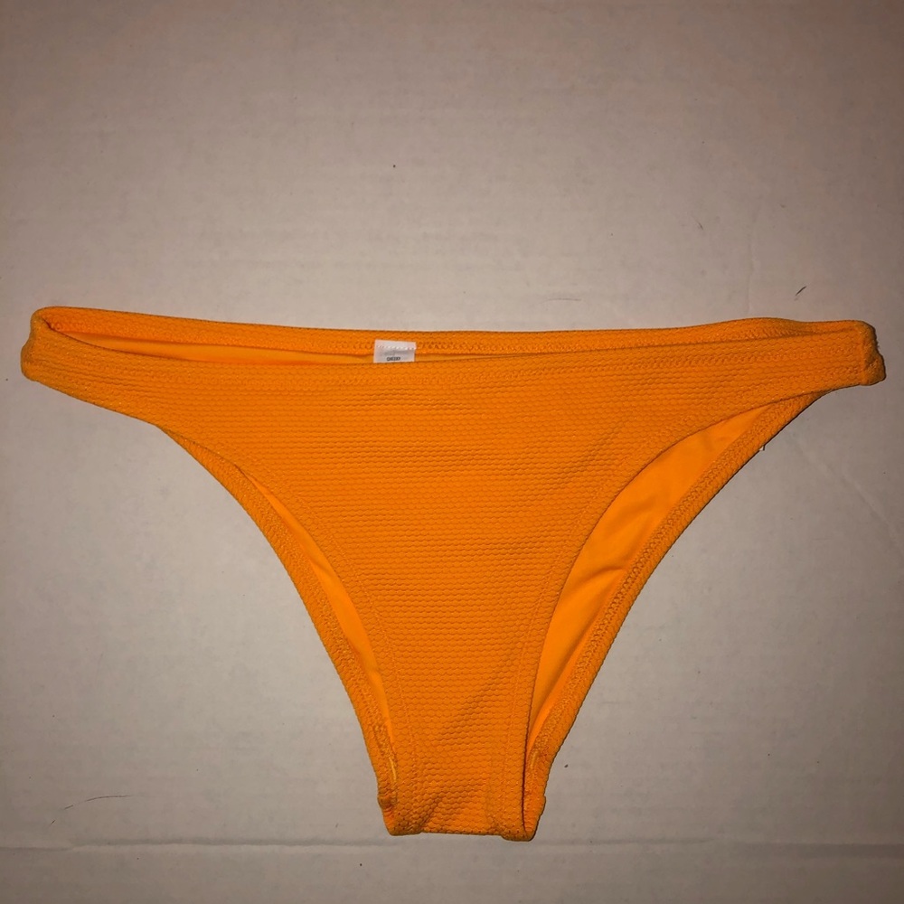 NWOT aerie orange cheeky textured bikini bottom